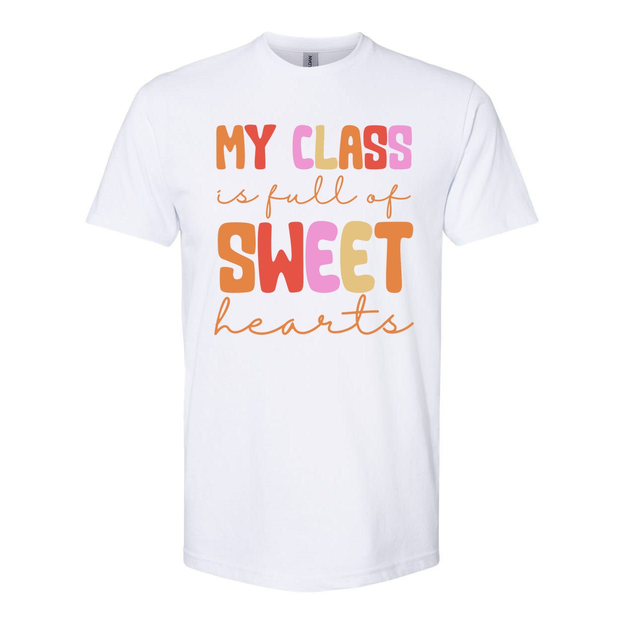 My Class Is Full Of Sweet Hearts Cute Valentine Teacher Softstyle CVC T-Shirt