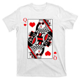 Modern Cool Queen Of Hearts Valentines Day Cool Vday T-Shirt
