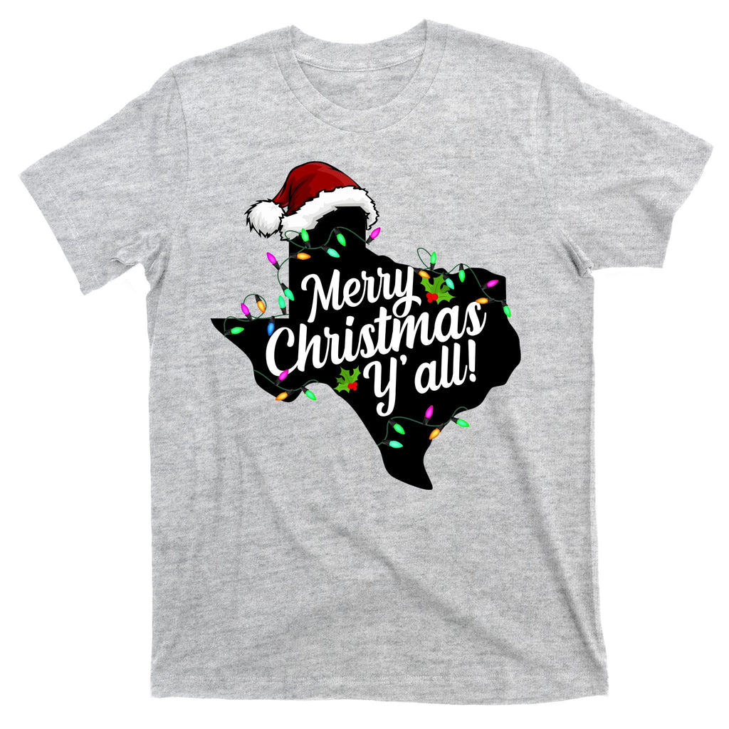 Merry Christmas Y'all Texas State T-Shirt