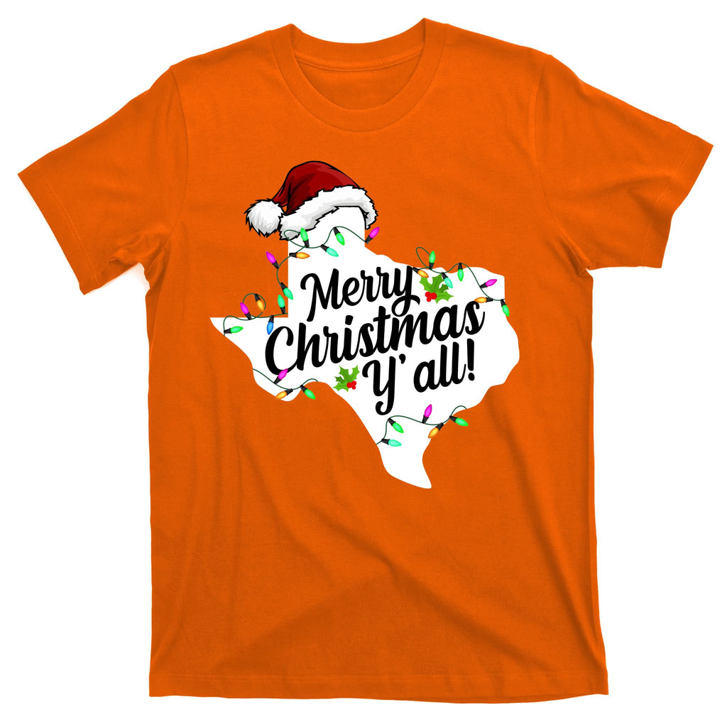 Merry Christmas Y'all Texas State T-Shirt