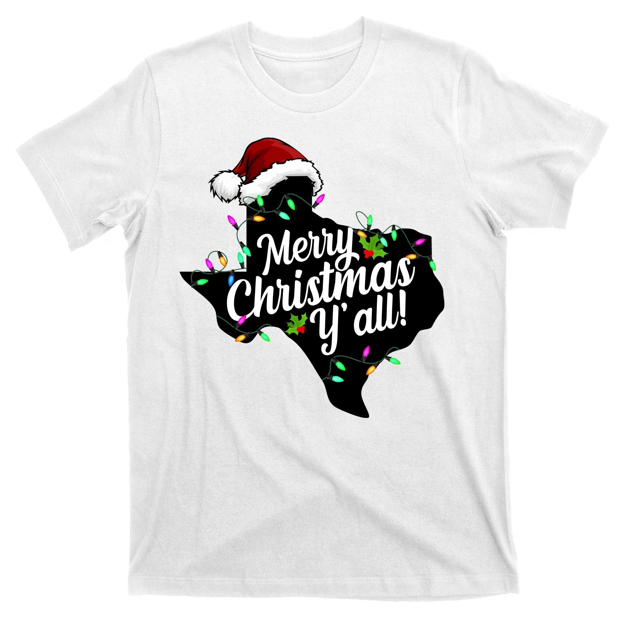 Merry Christmas Y'all Texas State T-Shirt