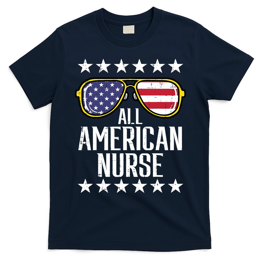 Memorial Day 4th Of July RN Nurse T-Shirt