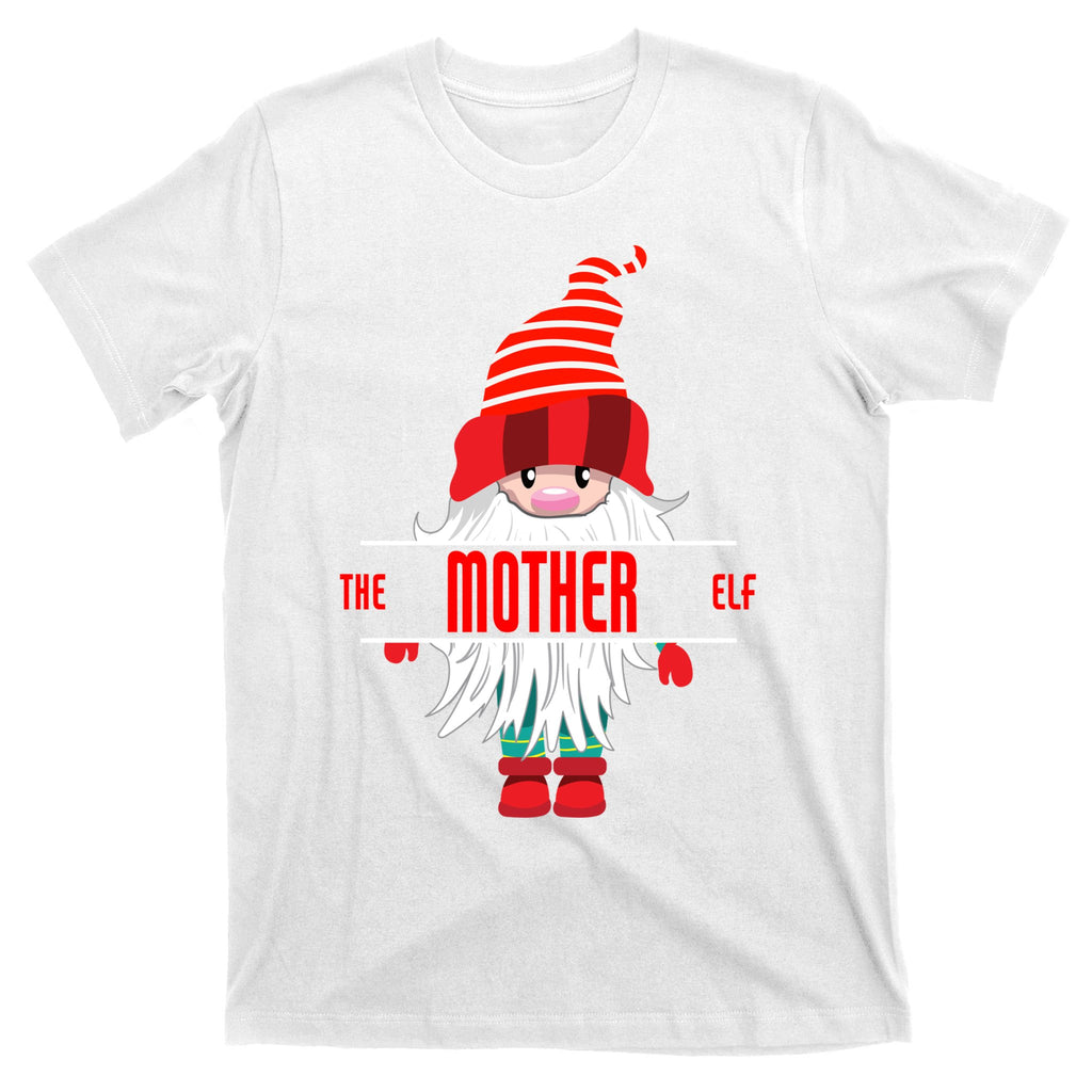 Mother Elf Christmas Pajama Mother Matching Family Group Gift T-Shirt