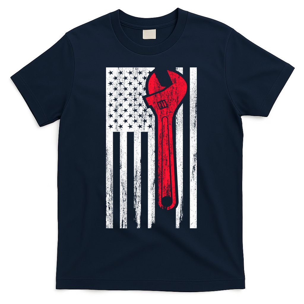 Mechanic USA American Flag T-Shirt