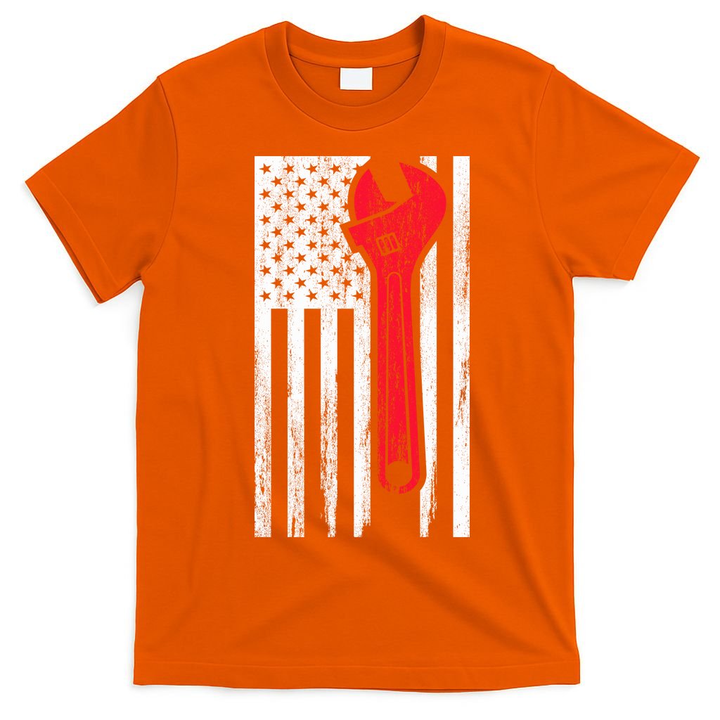 Mechanic USA American Flag T-Shirt
