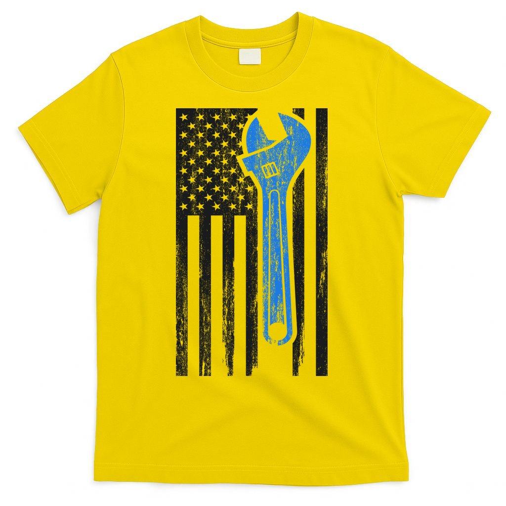 Mechanic USA American Flag T-Shirt