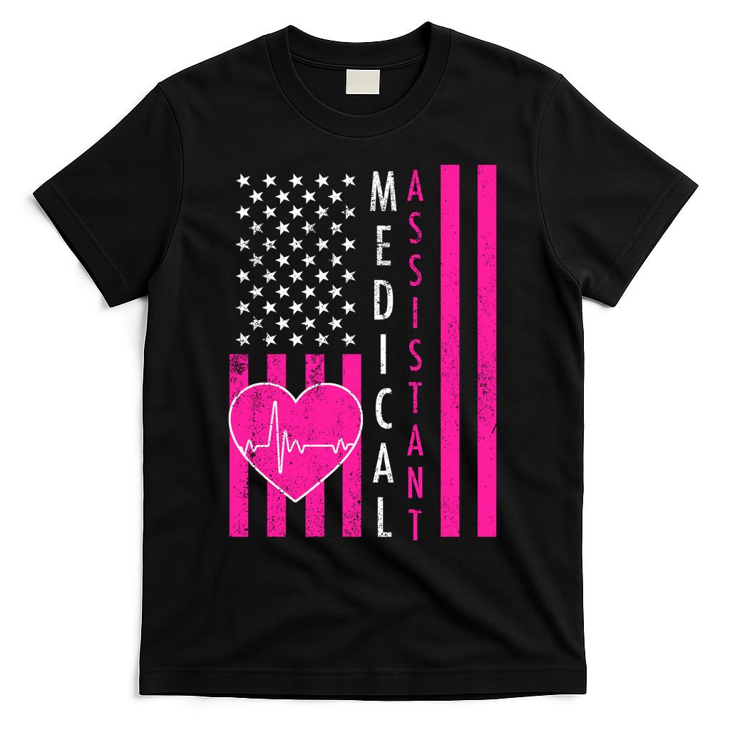 Medical Assistant USA Flag T-Shirt