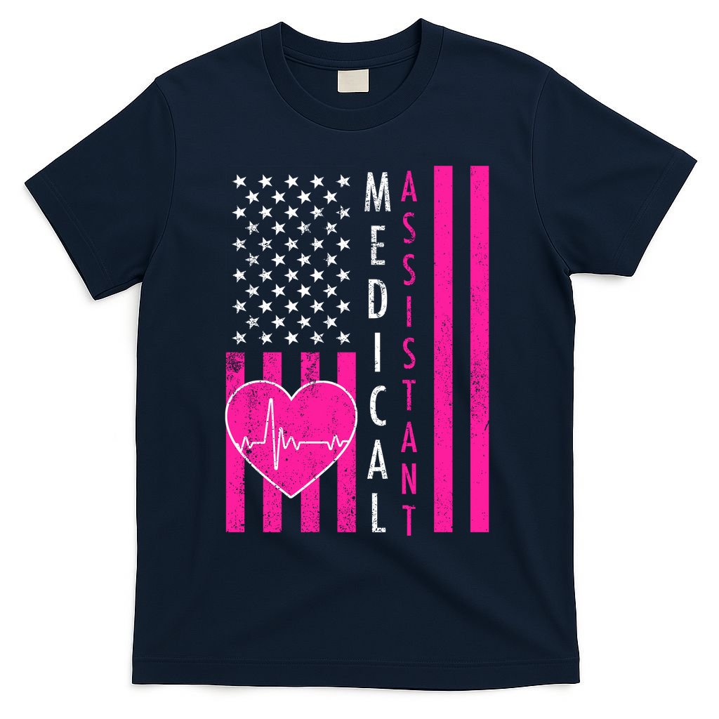 Medical Assistant USA Flag T-Shirt
