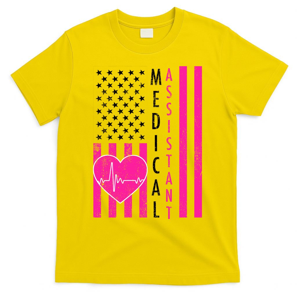 Medical Assistant USA Flag T-Shirt