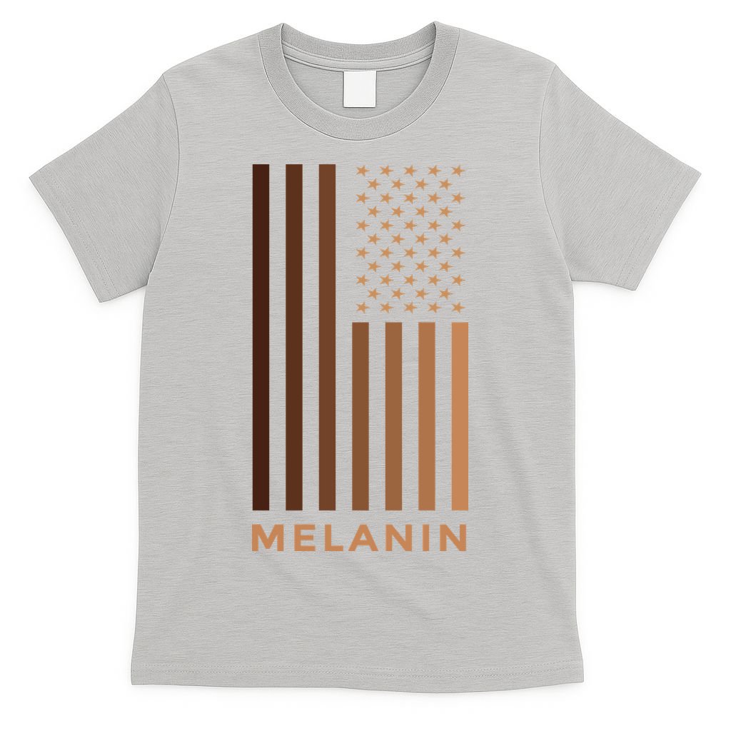 Melanin USA Flag T-Shirt