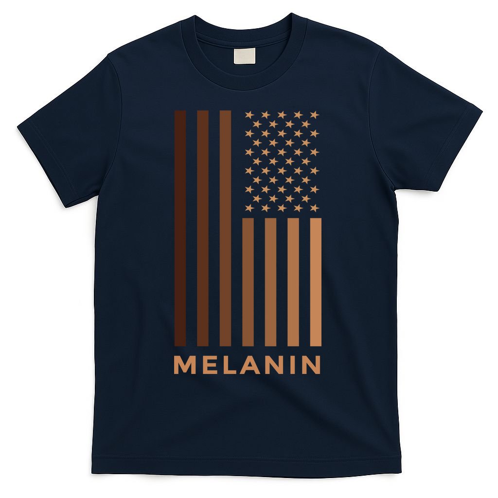 Melanin USA Flag T-Shirt