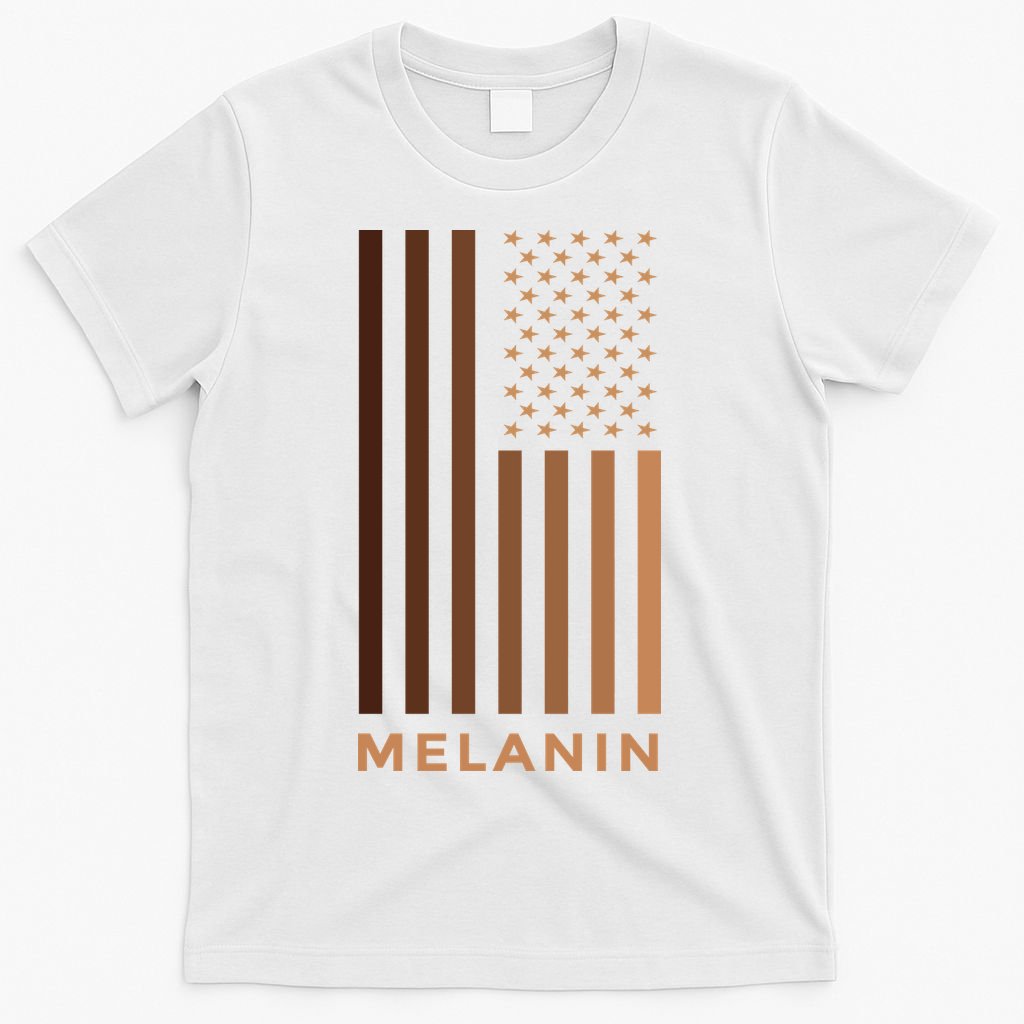 Melanin USA Flag T-Shirt