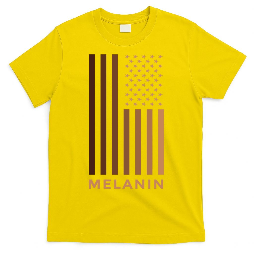 Melanin USA Flag T-Shirt