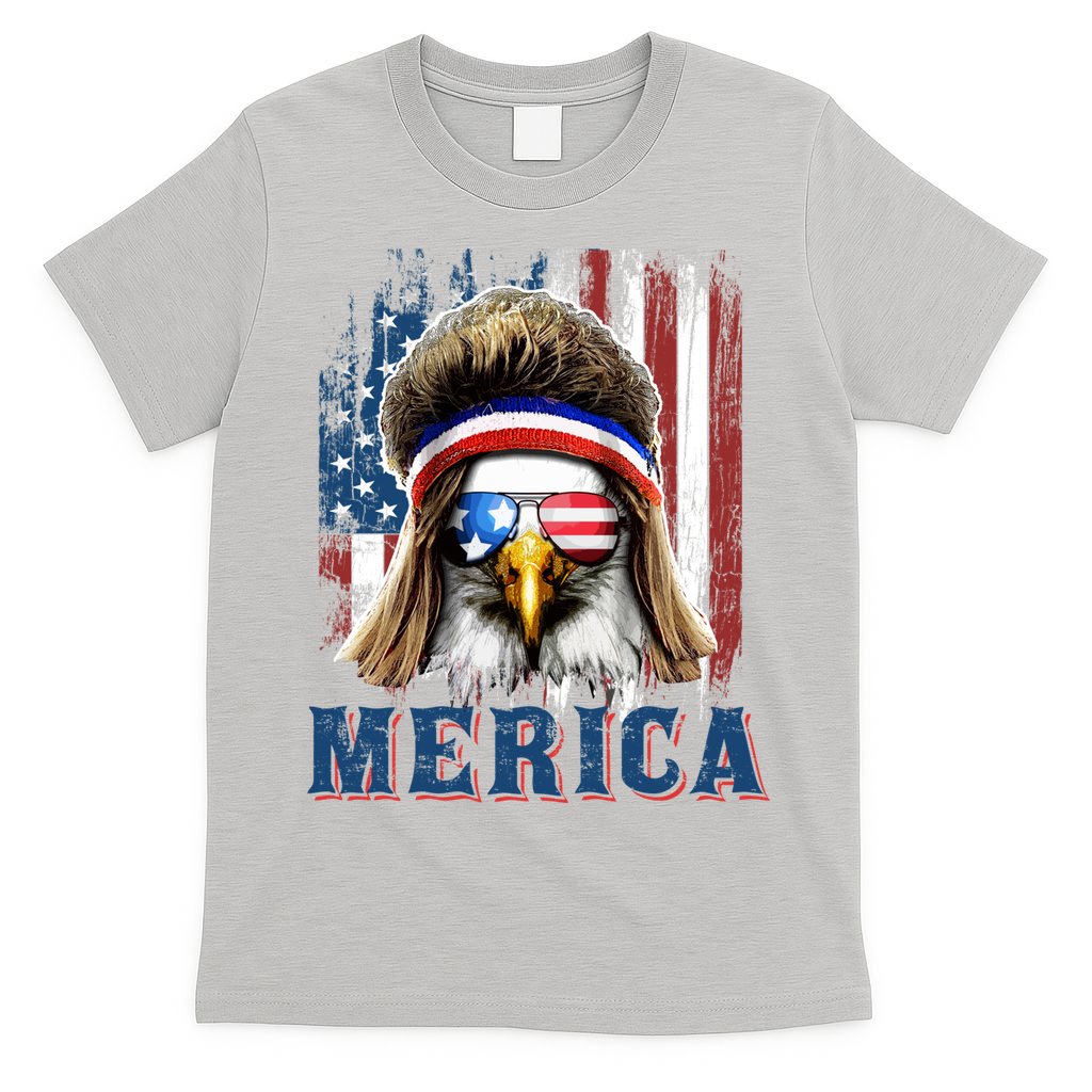 Merica Eagle Mullet Shirt 4th Of July American Flag T-Shirt