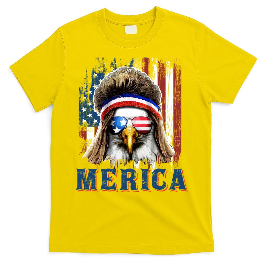 Merica Eagle Mullet Shirt 4th Of July American Flag T-Shirt