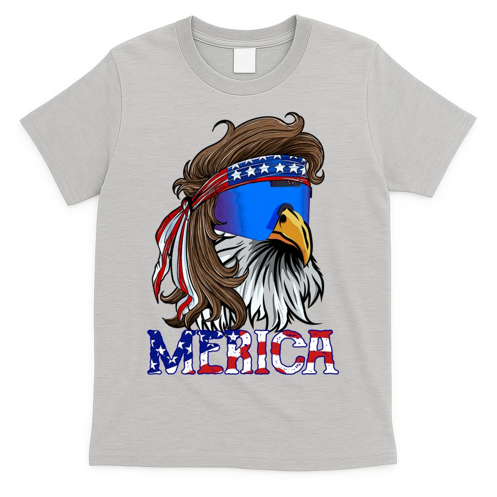 Merica Eagle Mullet Shirt American Flag USA Men 4th Of July T-Shirt