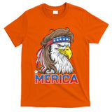 Merica Eagle Mullet 4th Of July American Flag Usa T-Shirt