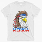 Merica Eagle Mullet 4th Of July American Flag Usa T-Shirt