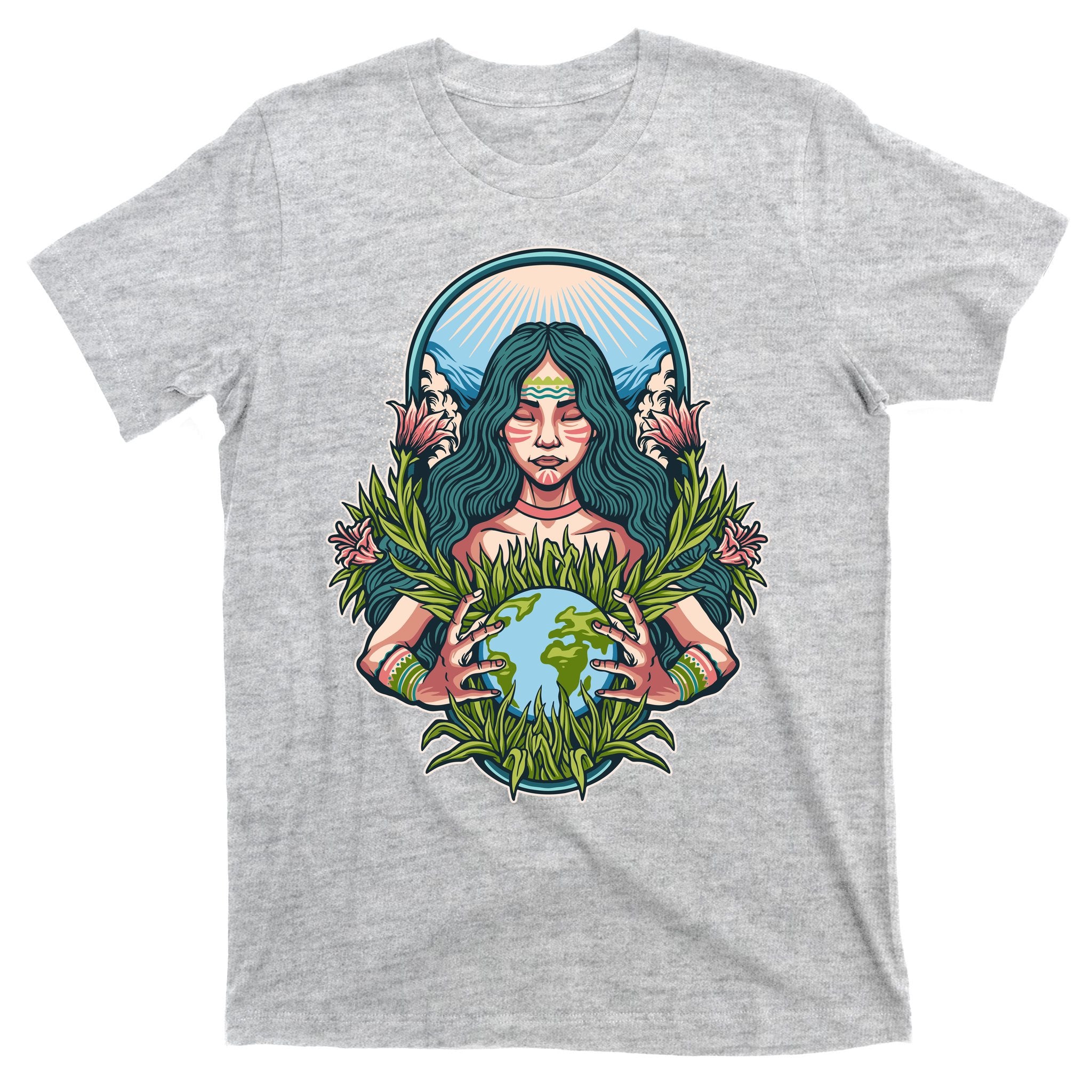 Mother Earth Native American Earth Day T-Shirt