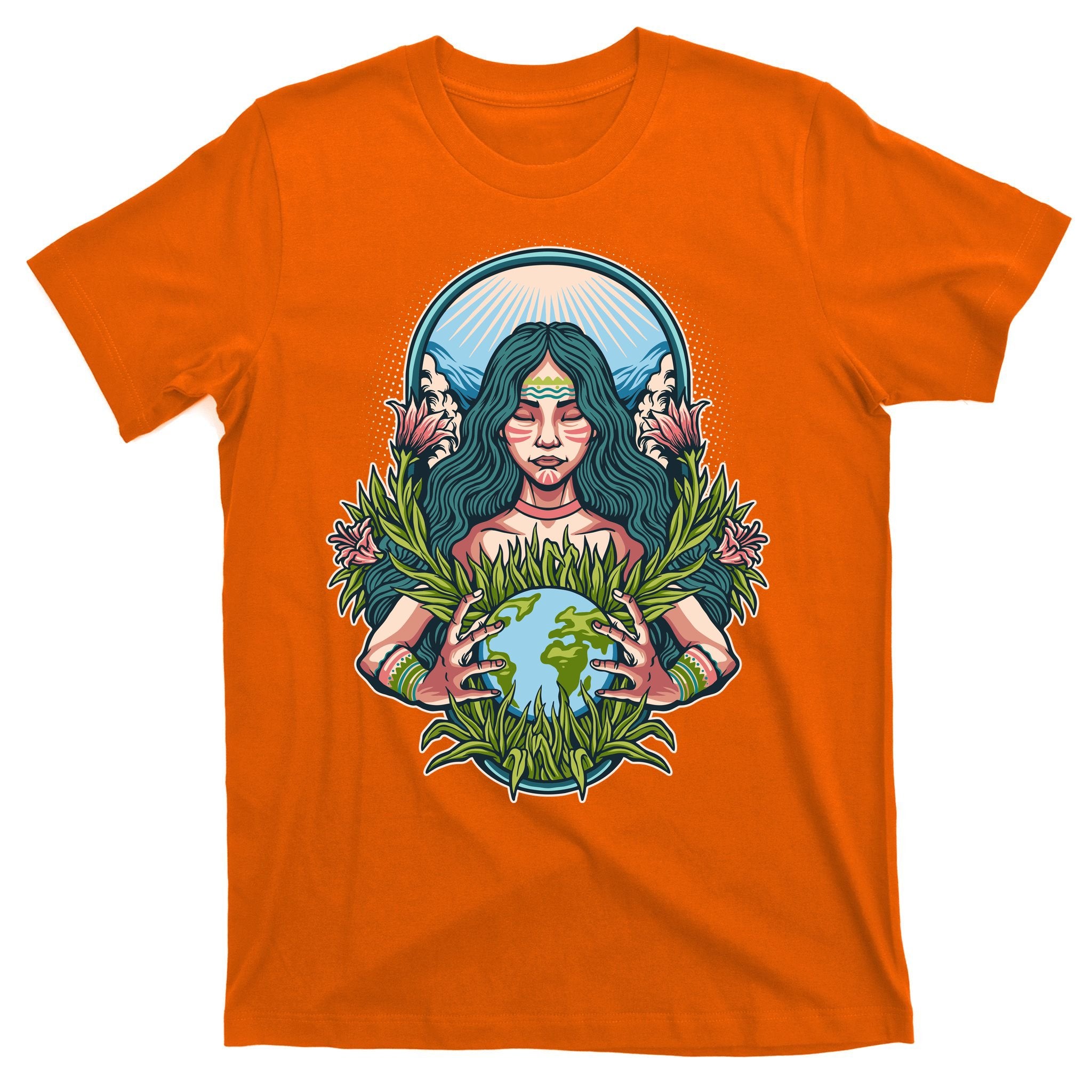 Mother Earth Native American Earth Day T-Shirt