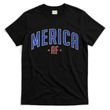 Merica AF Distressed USA Logo T-Shirt