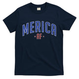 Merica AF Distressed USA Logo T-Shirt