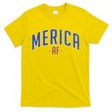 Merica AF Distressed USA Logo T-Shirt