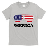 Merica Sun Glasses Shades USA Flag T-Shirt