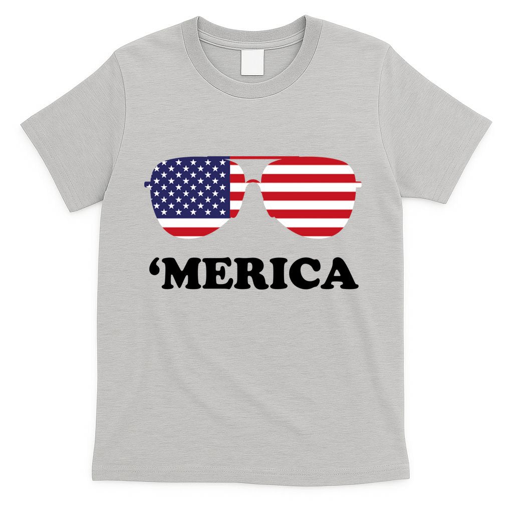 Merica Sun Glasses Shades USA Flag T-Shirt