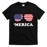 Merica Sun Glasses Shades USA Flag T-Shirt
