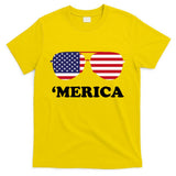 Merica Sun Glasses Shades USA Flag T-Shirt
