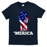 Merica USA American Flag Fist T-Shirt