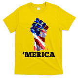 Merica USA American Flag Fist T-Shirt