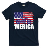 Merica USA Motorcycle  T-Shirt