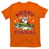 Merry Fishmas Christmas Fish Santa T-Shirt