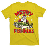 Merry Fishmas Christmas Fish Santa T-Shirt