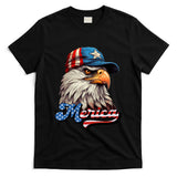Merica Eagle USA Eagle 4th Of July Patriotic Funny Bald Eagle T-Shirt