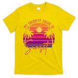 My Favorite Color Is Sunset Summer Retro T-Shirt