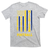 Michigan Football Fan American Flag T-Shirt