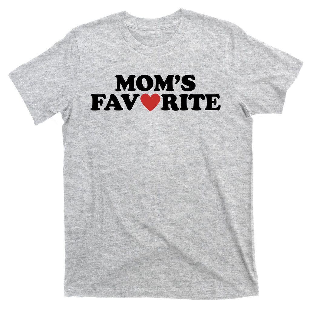 Moms Favorite Red Heart Cute Gift T-Shirt