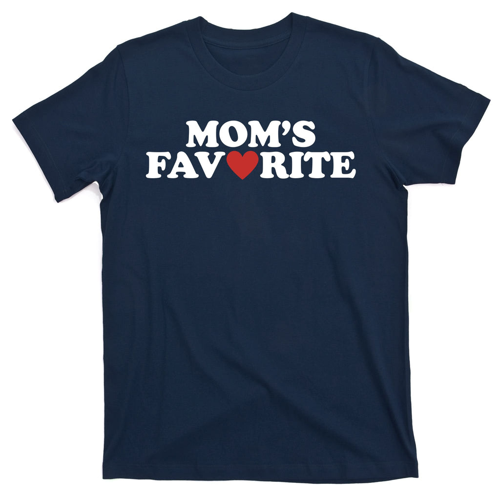 Moms Favorite Red Heart Cute Gift T-Shirt