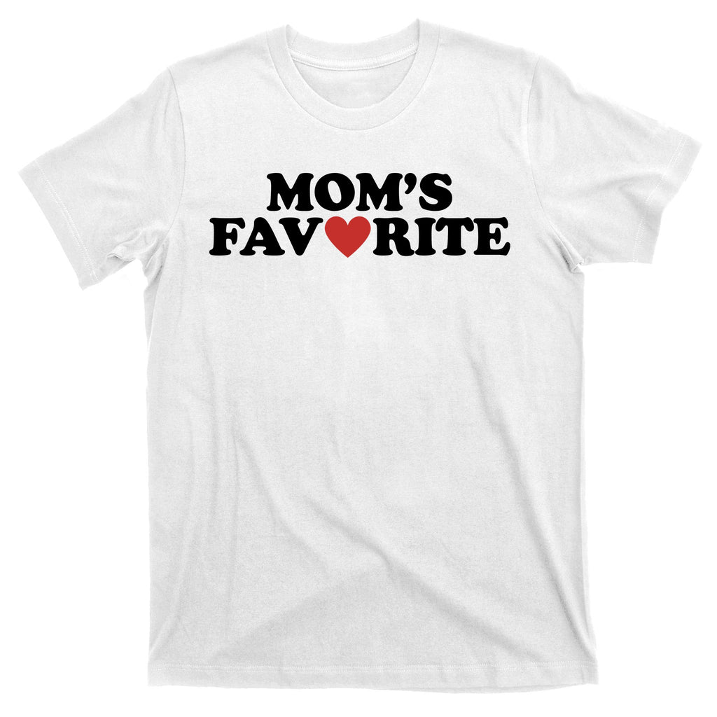 Moms Favorite Red Heart Cute Gift T-Shirt