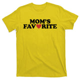 Moms Favorite Red Heart Cute Gift T-Shirt