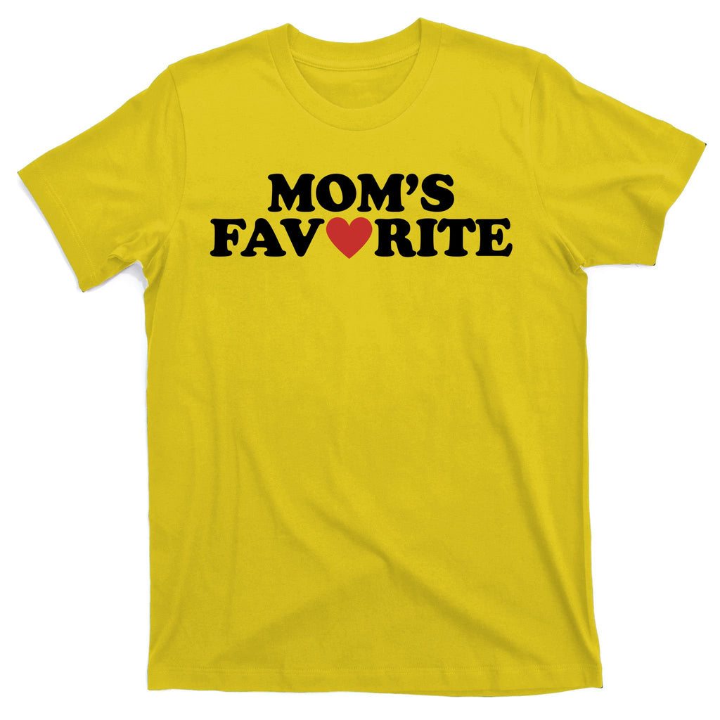 Moms Favorite Red Heart Cute Gift T-Shirt