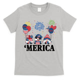 Merica Gnome 4th Of July Celebration T-Shirt