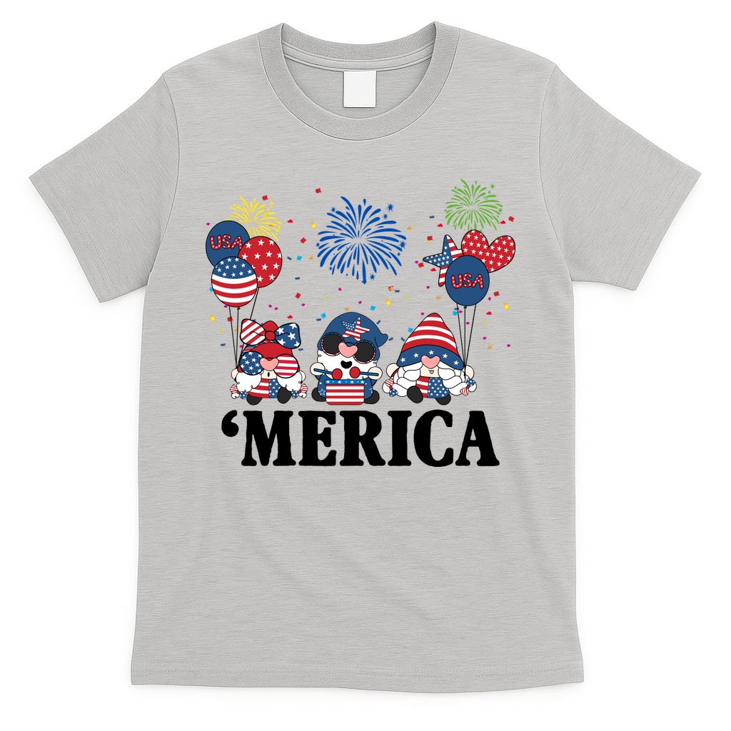 Merica Gnome 4th Of July Celebration T-Shirt