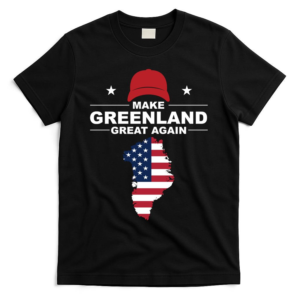 Make Greenland Great Again American Flag Trump T-Shirt