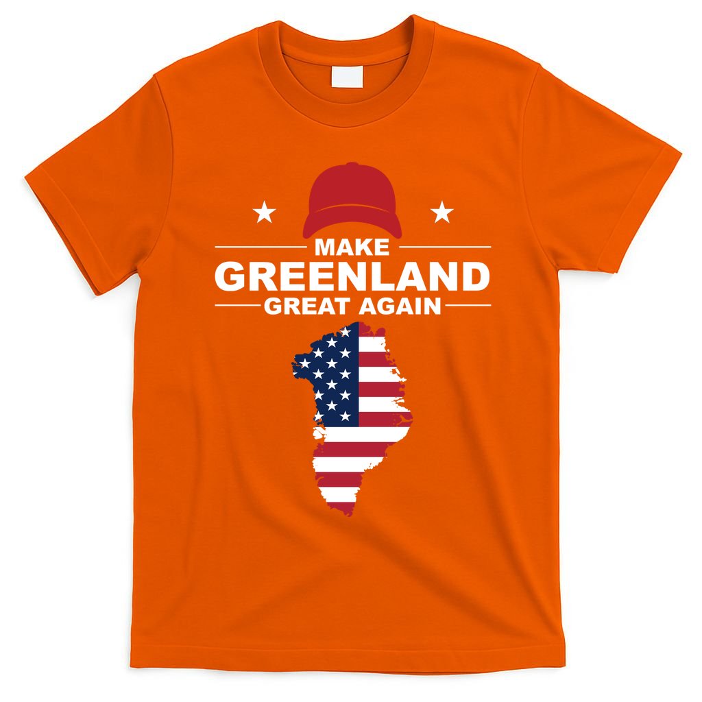 Make Greenland Great Again American Flag Trump T-Shirt