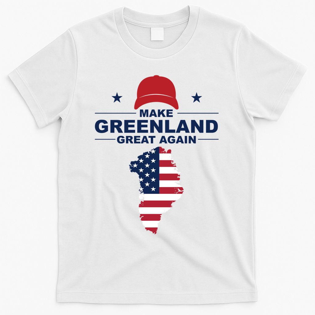 Make Greenland Great Again American Flag Trump T-Shirt