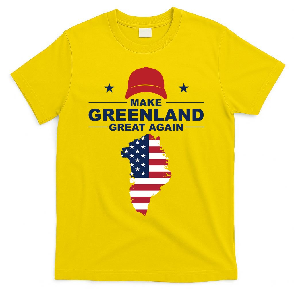 Make Greenland Great Again American Flag Trump T-Shirt
